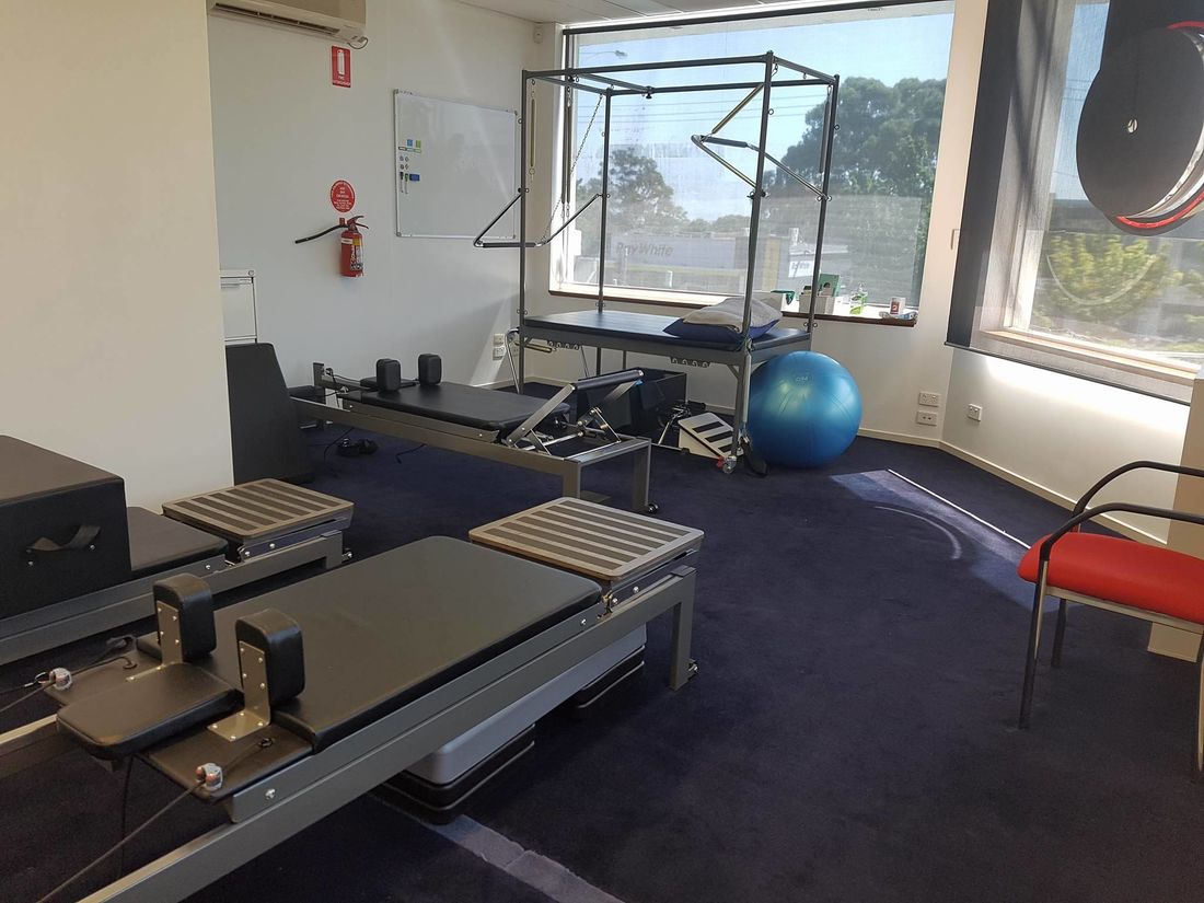 Pilates Room at Prime Physiotherapy East Doncaster for cinical pilates individual and group classes available 